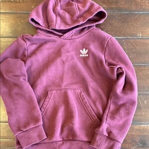 Adidas Kids Maroon Hoodie